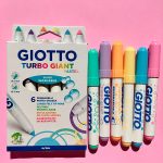 Marcadores Giotto Turbo Giant Pastel — Set de 6