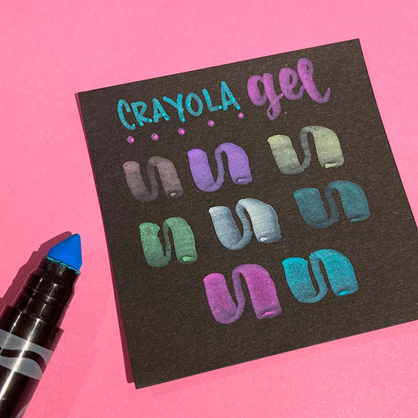 Vista adicional de Marcadores Crayola Gel para papel oscuro