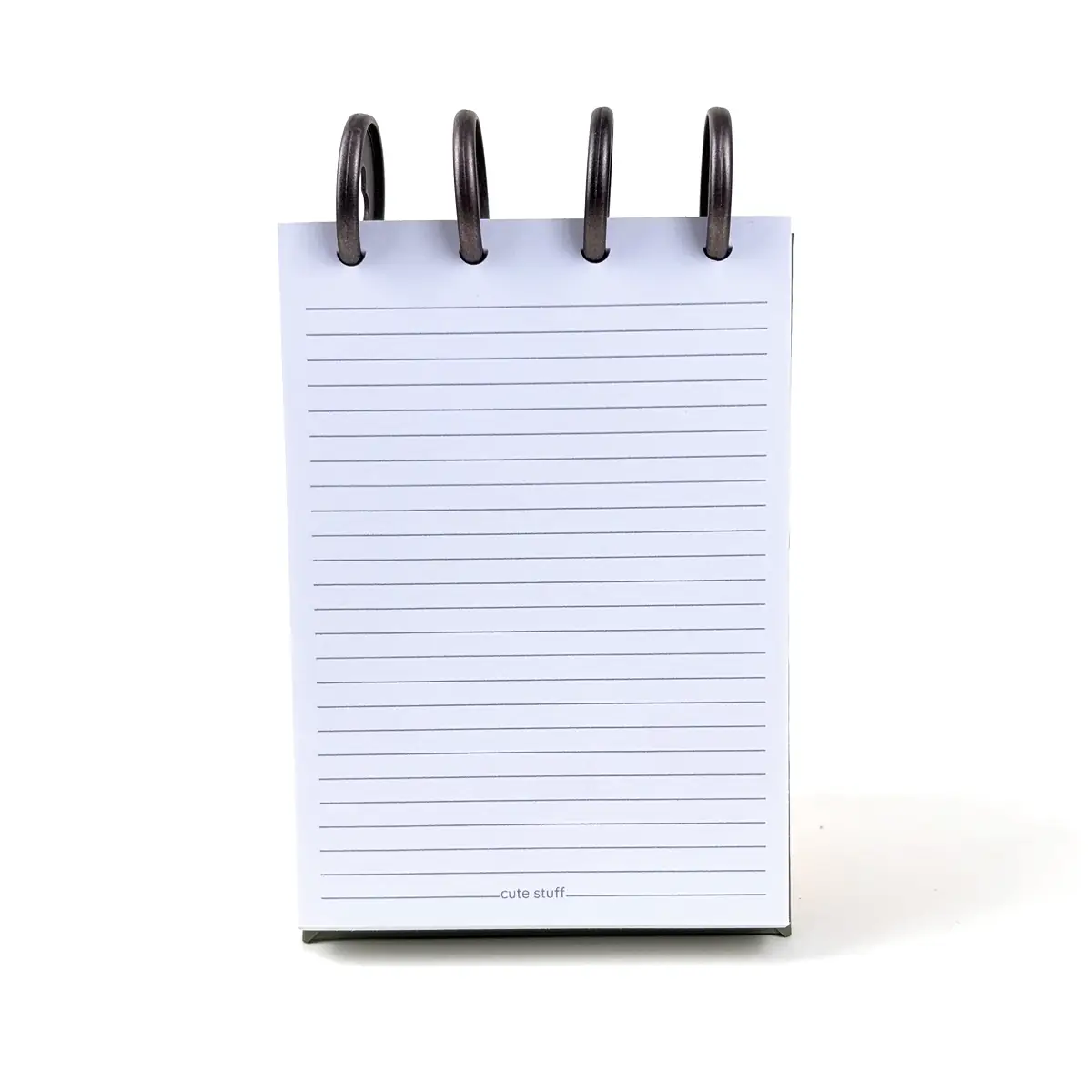 Interior de libreta A6 con hojas lineadas de 105 g/m²
