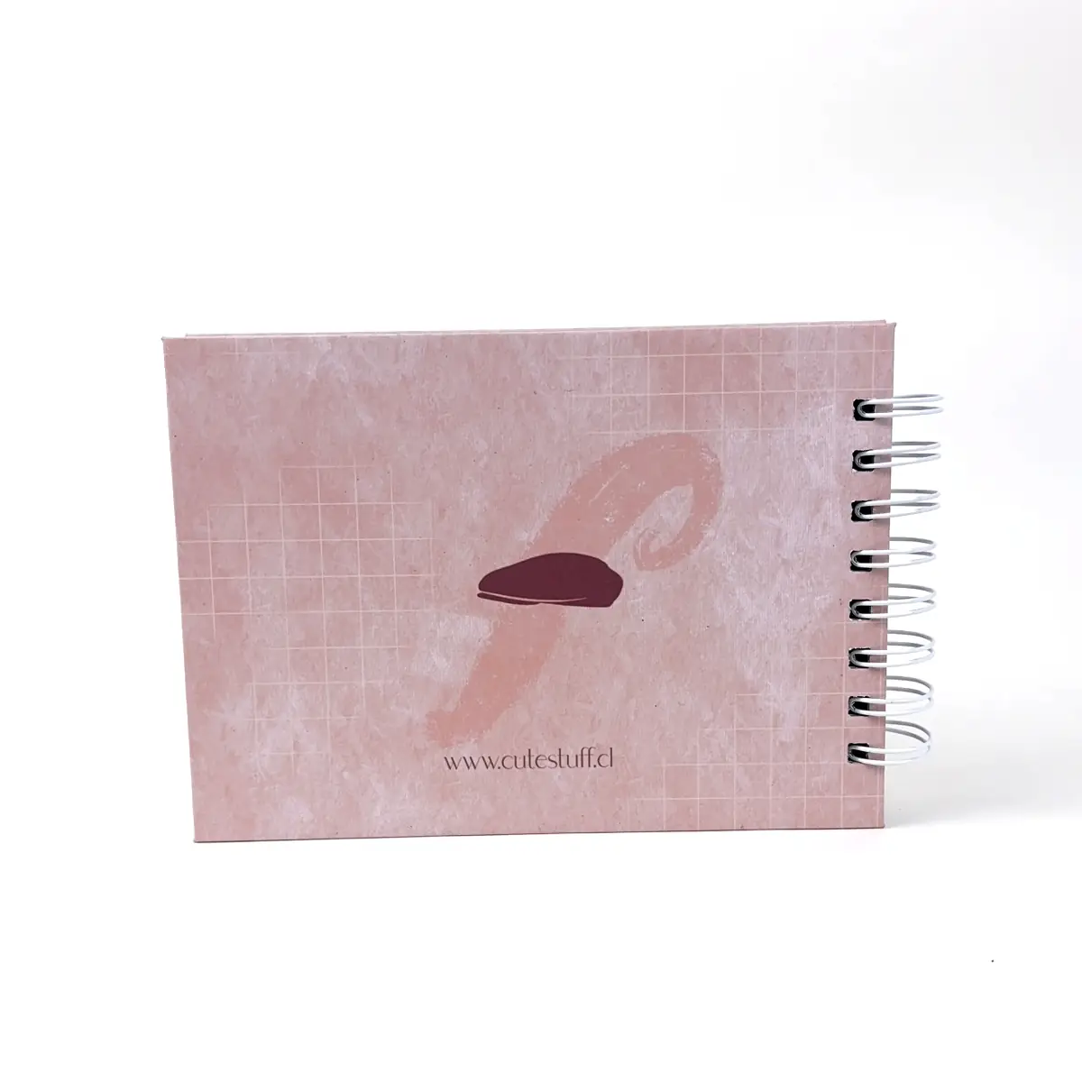 Contraportada rosada horizontal de Libreta B6 Clarity