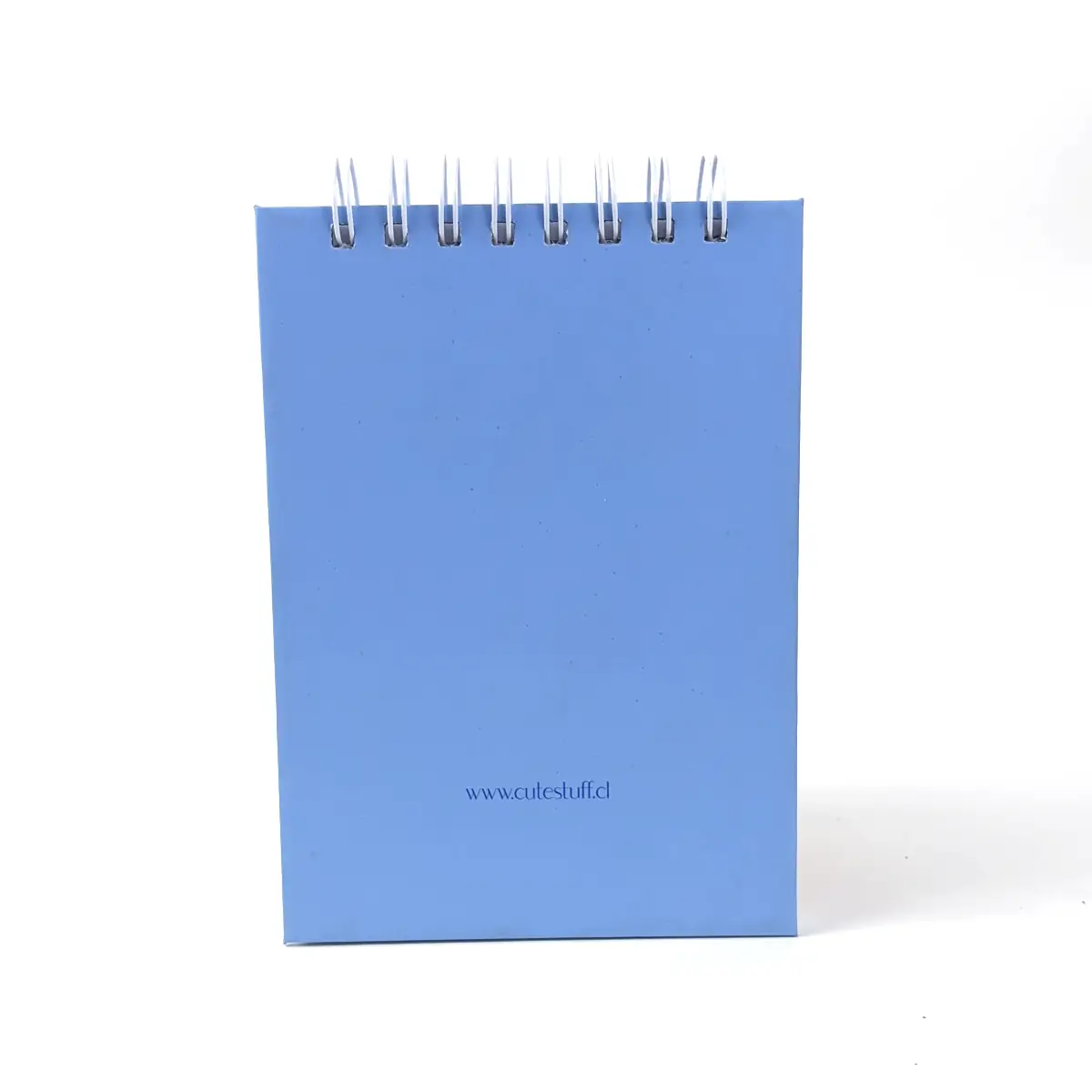 Contraportada azul de Libreta B6 Paws con anillos superiores