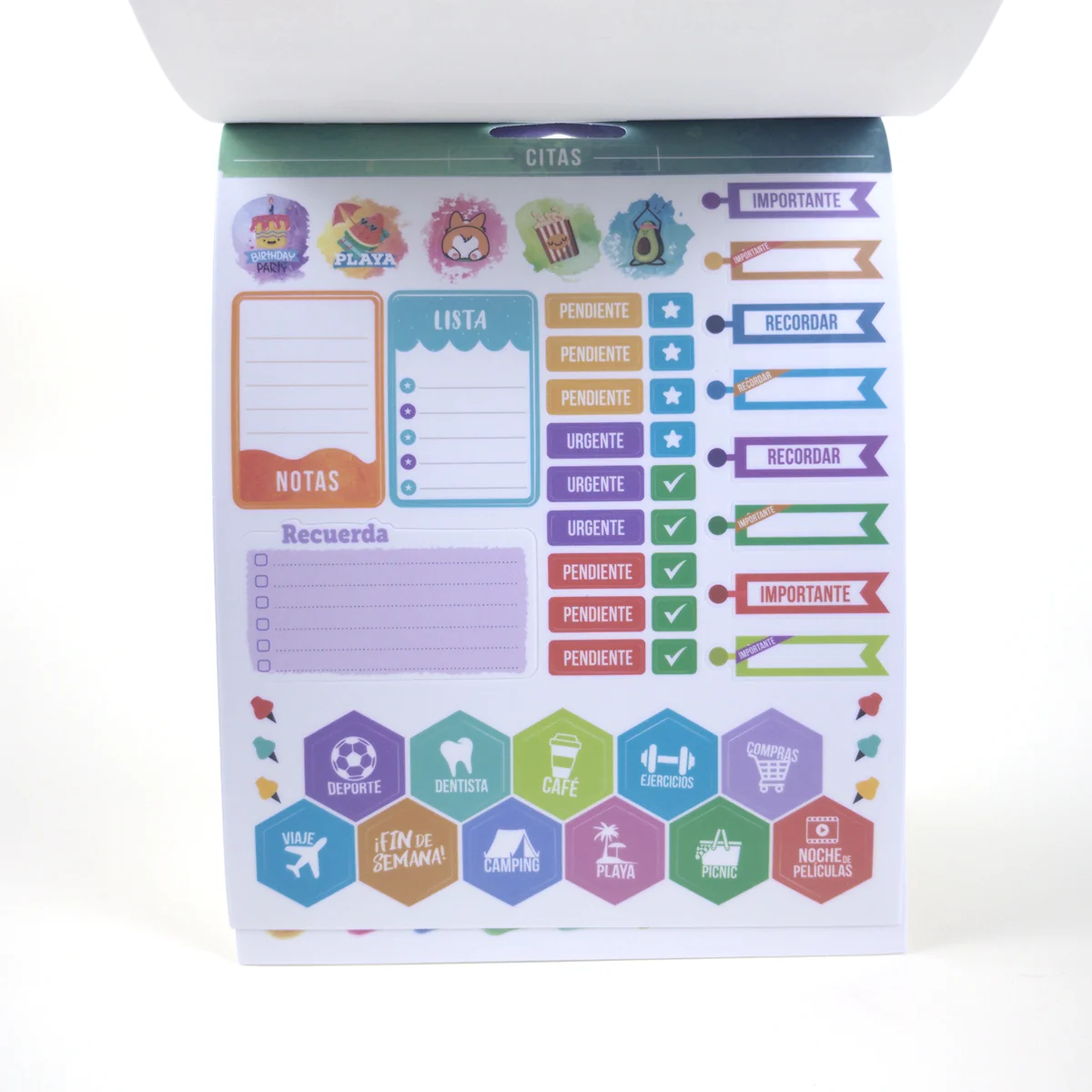 Vista adicional de Adetec Stickers Planner — 2 Diseños