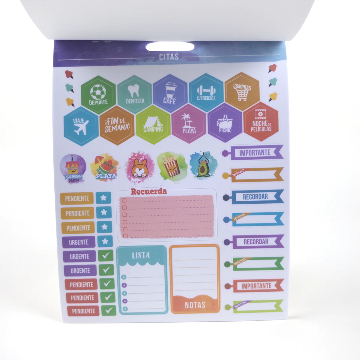 Vista adicional de Adetec Stickers Planner — 2 Diseños