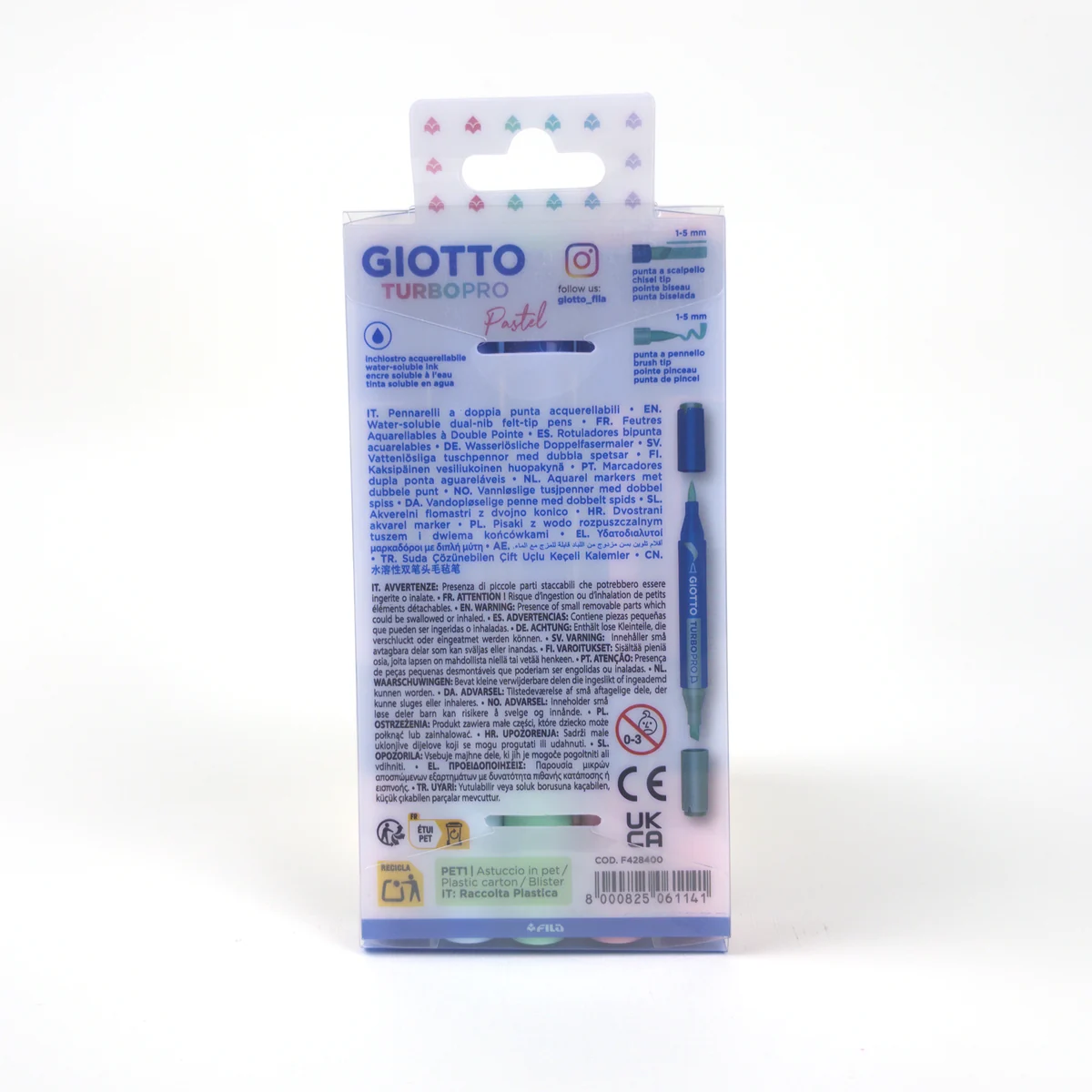 Vista adicional de Giotto Turbo Pro Pastel — Set 5 Marcadores