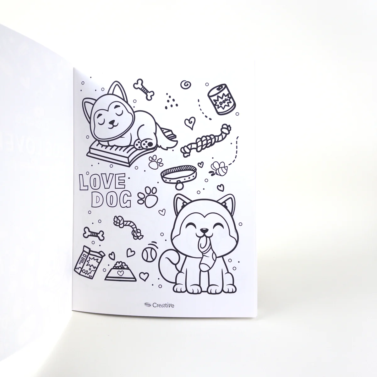 Vista adicional de Libro para Colorear Adix Creative — Dog Lovers Kawaii
