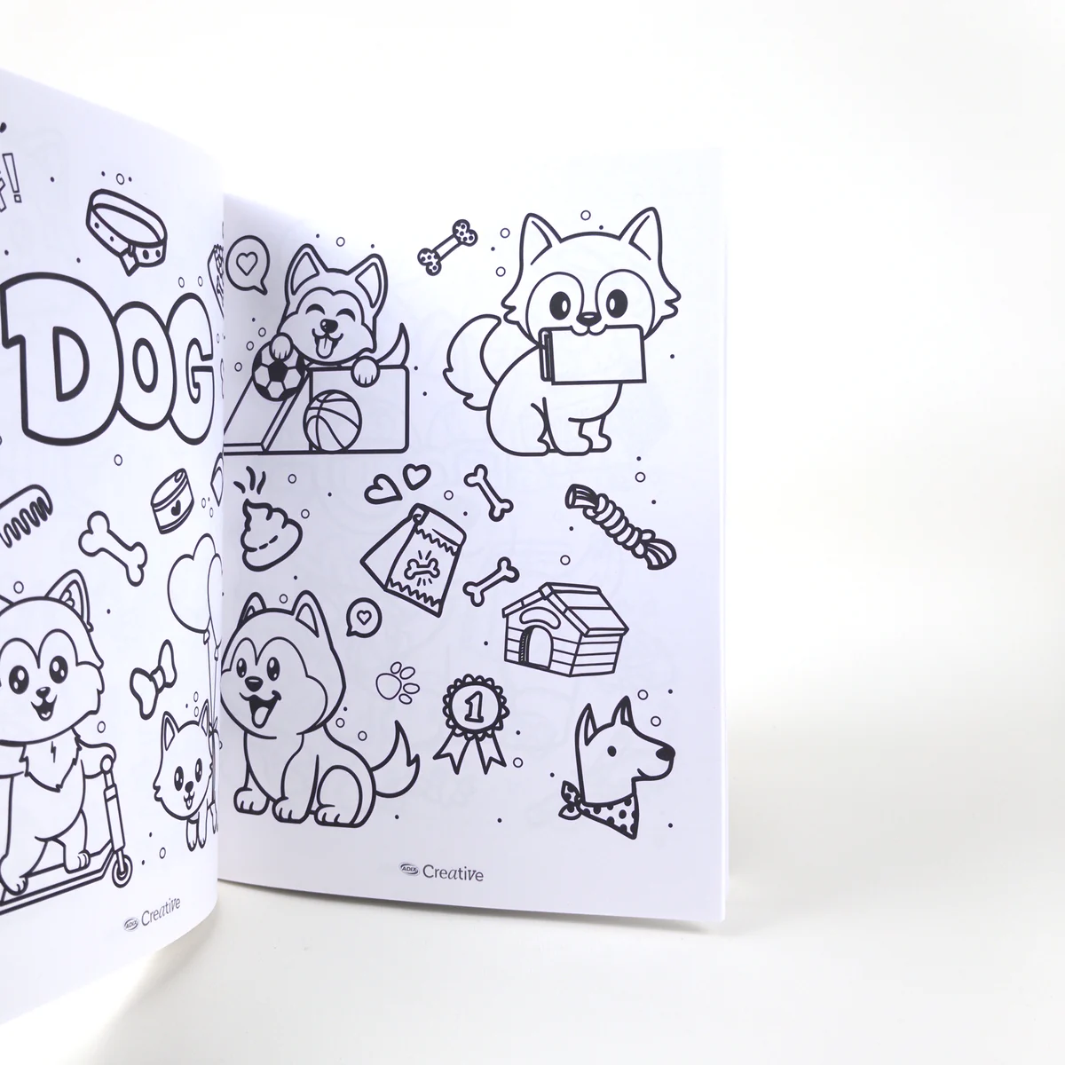 Vista adicional de Libro para Colorear Adix Creative — Dog Lovers Kawaii