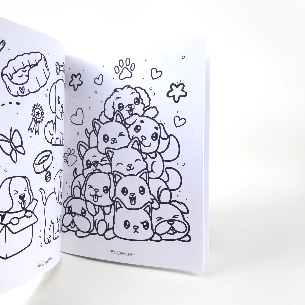 Vista adicional de Libro para Colorear Adix Creative — Dog Lovers Kawaii