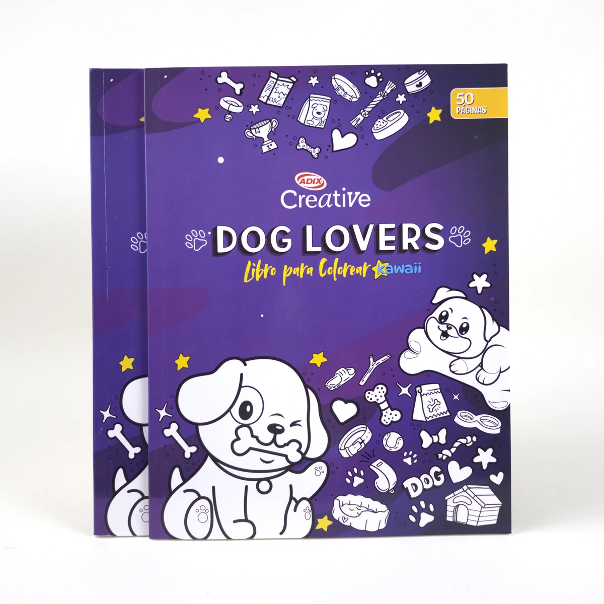 Libro para Colorear Adix Creative — Dog Lovers Kawaii