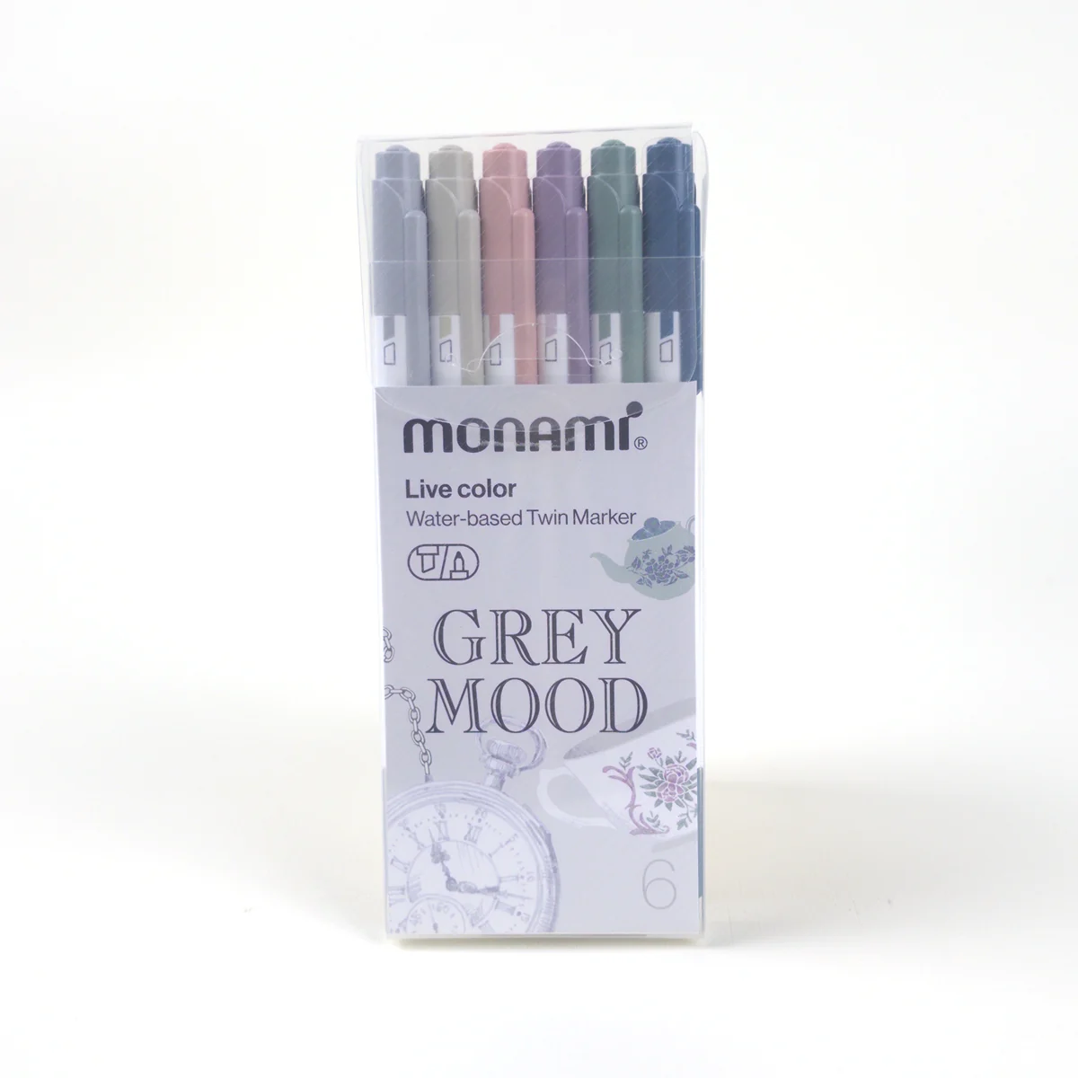 Vista adicional de Monami Live Color Grey Mood — Set 6 Colores