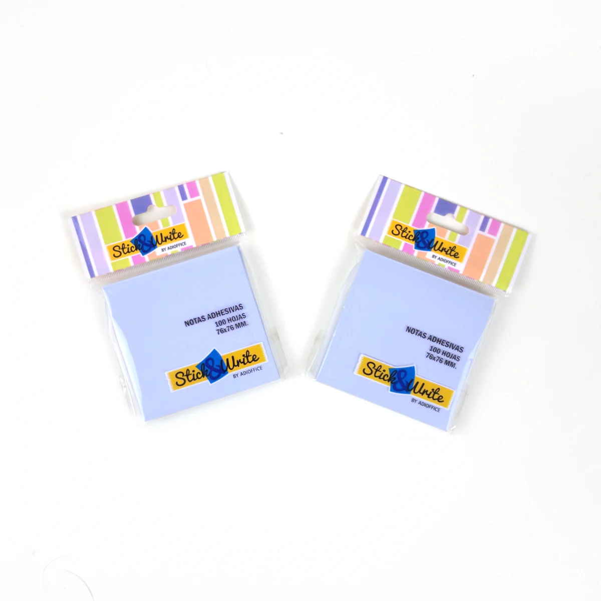 Vista adicional de Notas Adhesivas Stick and Write 76 × 76 mm — 100 Hojas Pastel