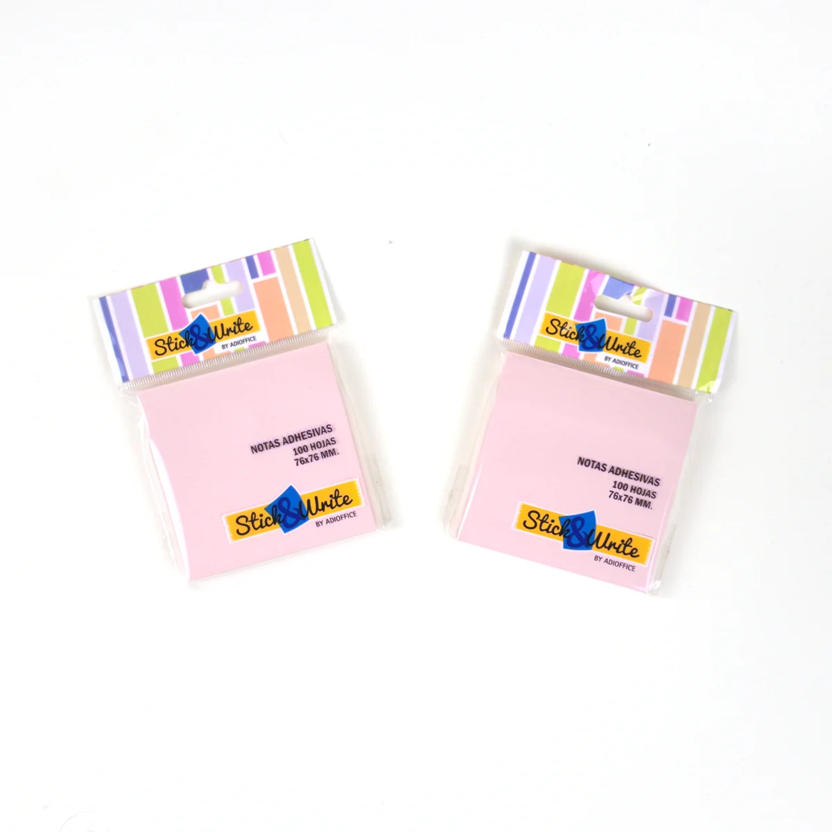 Vista adicional de Notas Adhesivas Stick and Write 76 × 76 mm — 100 Hojas Pastel