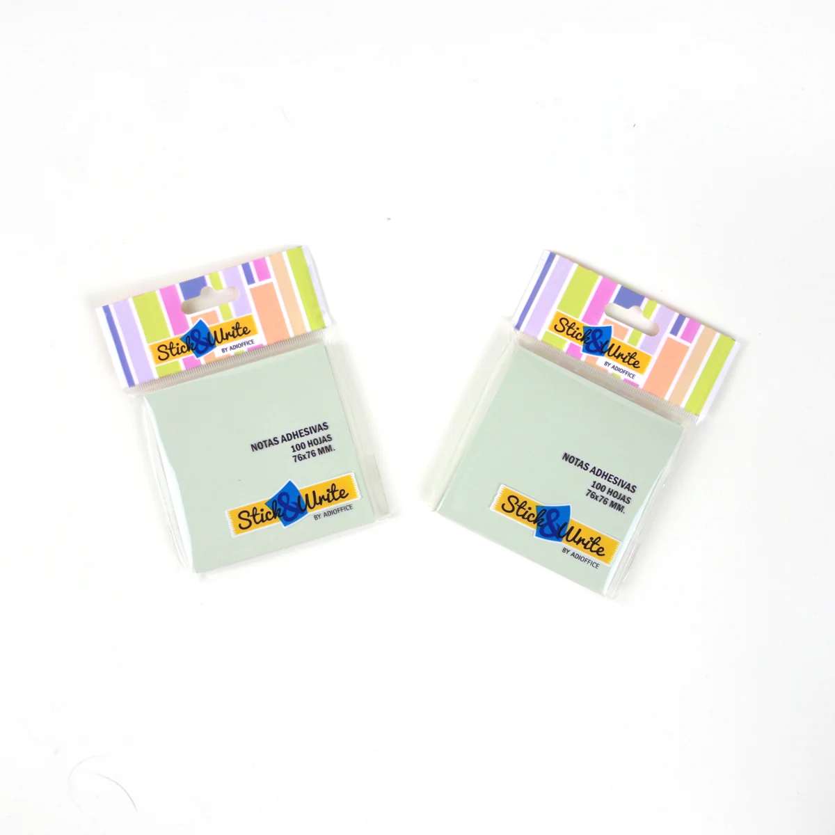 Vista adicional de Notas Adhesivas Stick and Write 76 × 76 mm — 100 Hojas Pastel
