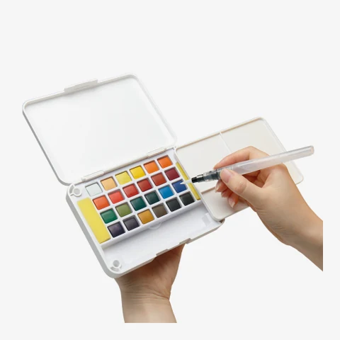En uso de Set de Acuarela Adix Aqua Brush