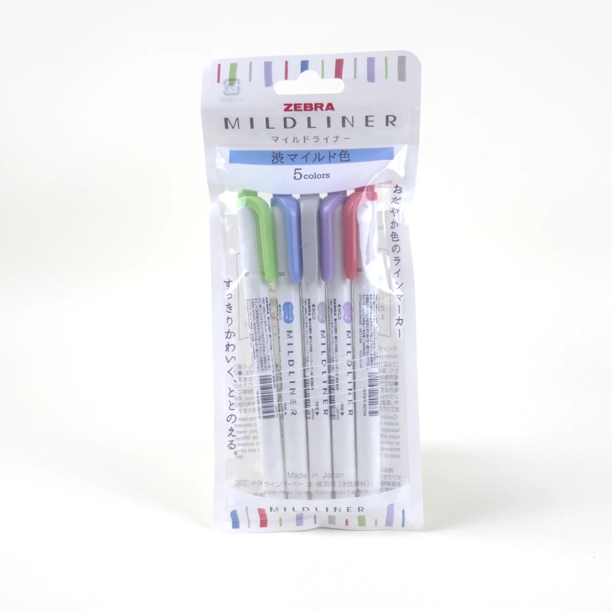 Vista adicional de Zebra Mildliner Cool & Refined — Set de 5