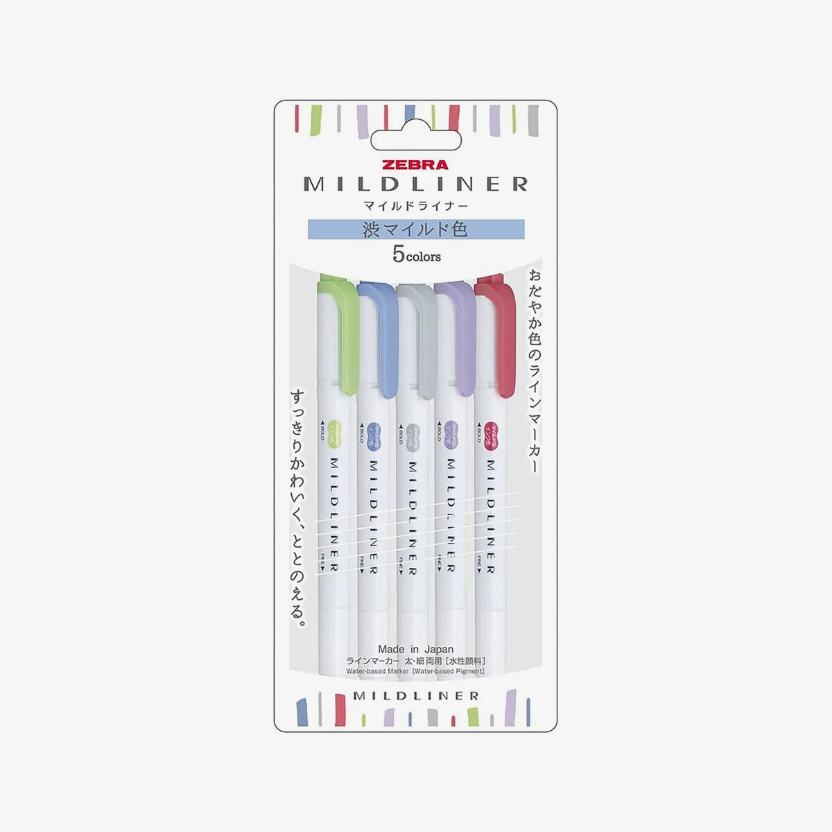 Zebra Mildliner Cool & Refined — Set de 5